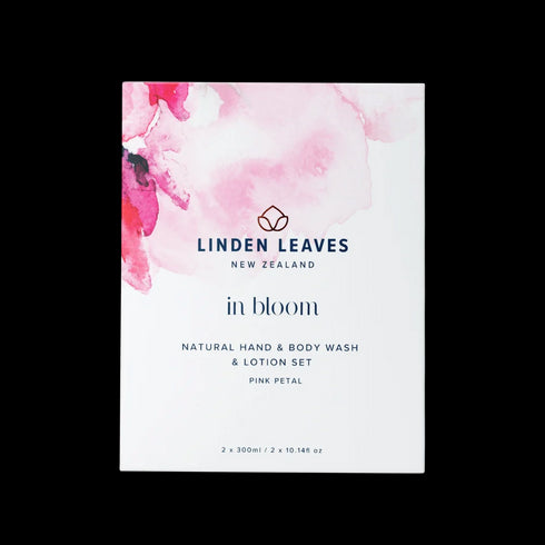 Pink Petal Wash & Lotion Set (2 x 300ml)-Linden Leaves-Matakana Pharmacy